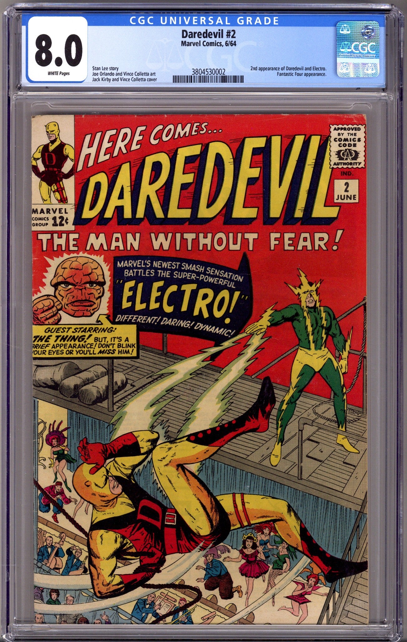 Daredevil Vol 1 2 CGC 8.0 (VF) (1964) 
