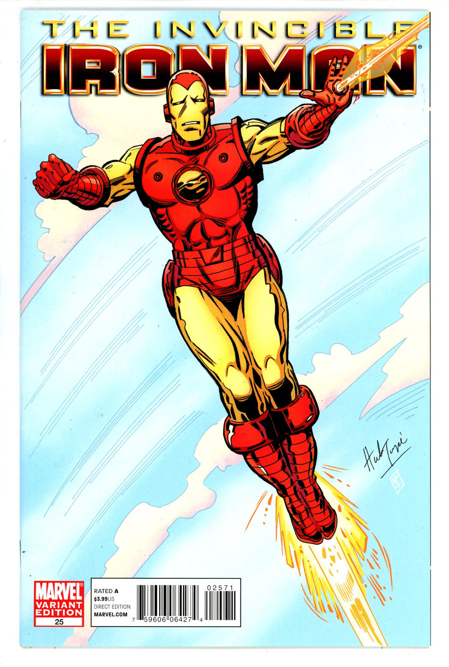 Invincible Iron Man Vol 1 25 VF+ (8.5) (2010) Trimpe Variant 