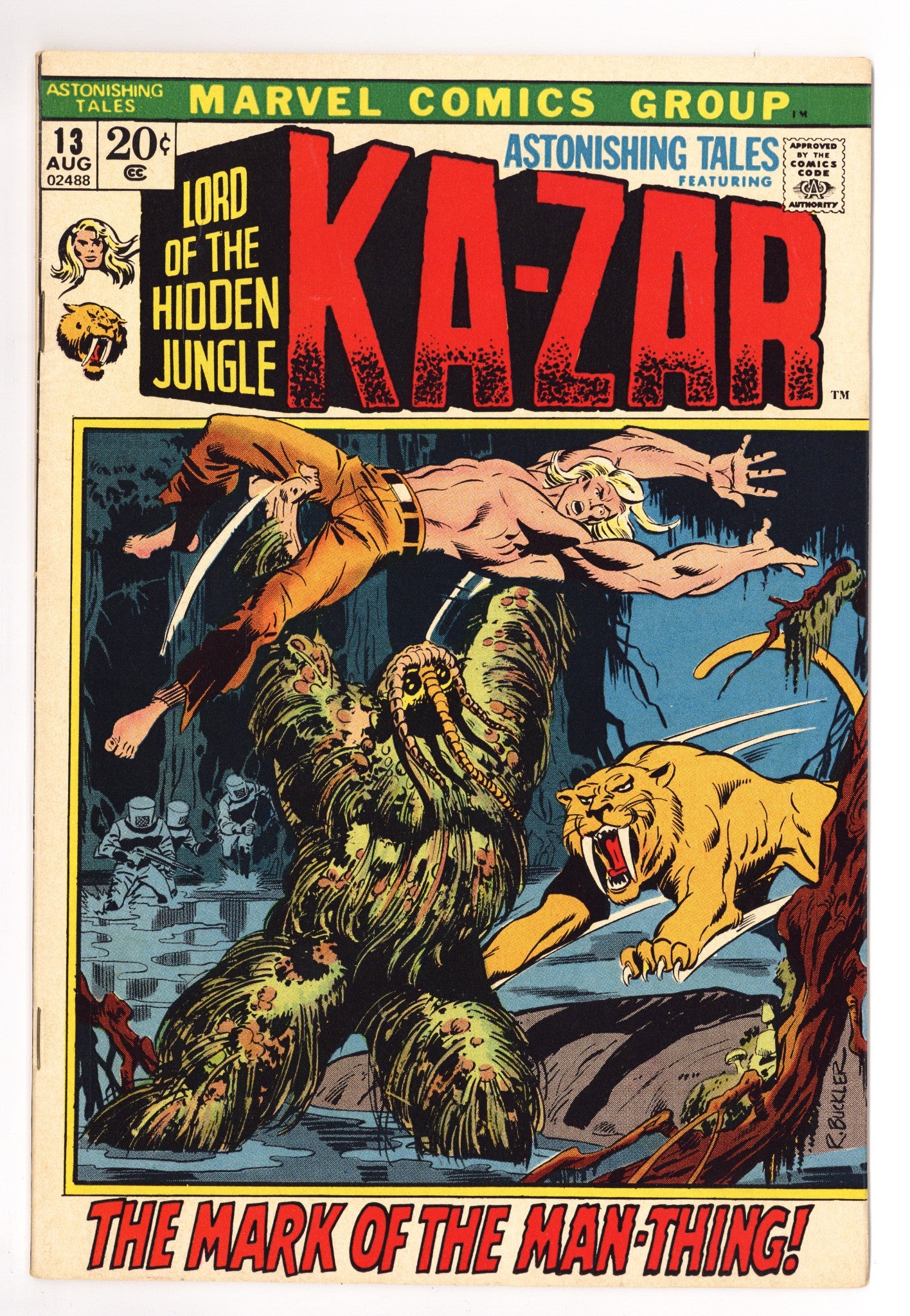 Astonishing Tales Vol 1 13 VF- (7.5) (1972) 