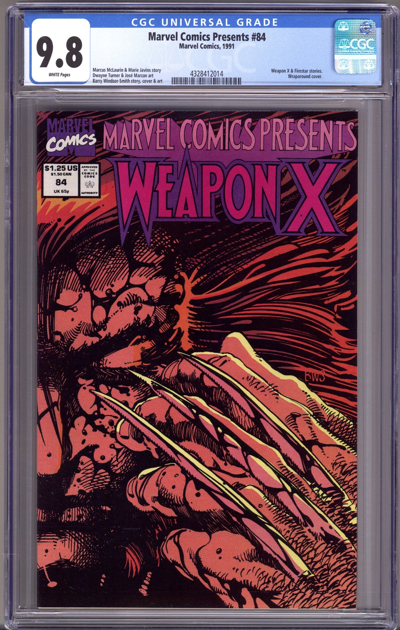 Marvel Comics Presents Vol 1 84 CGC 9.8 (NM/M) (1991) 