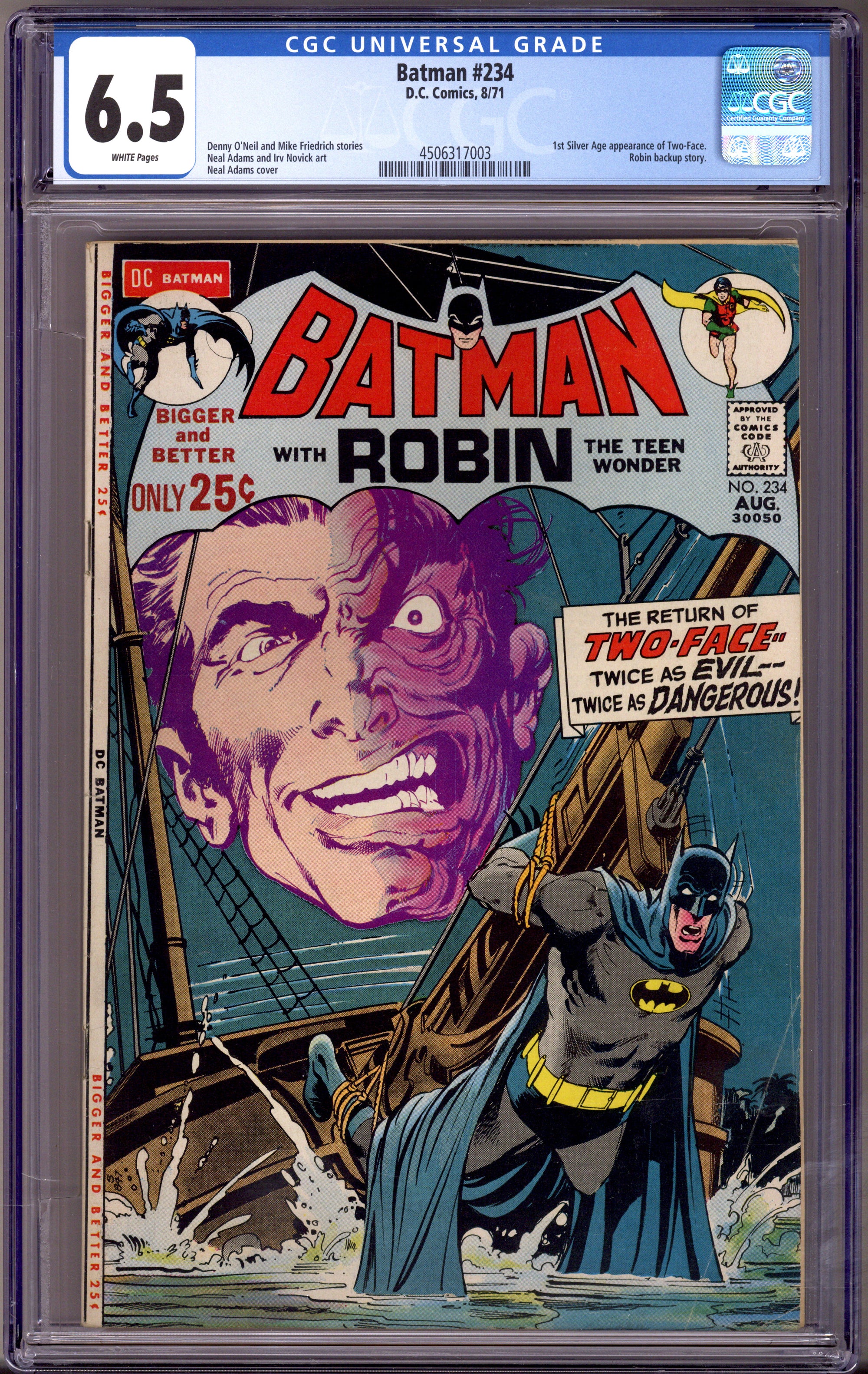 Batman Vol 1 234 CGC 6.5 (FN+) (1971) 