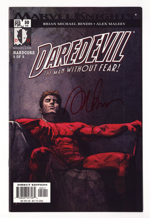 Daredevil Vol 2 50 (430) VF/NM (9.0) (2003) Signed x1 Cover Alex Maleev