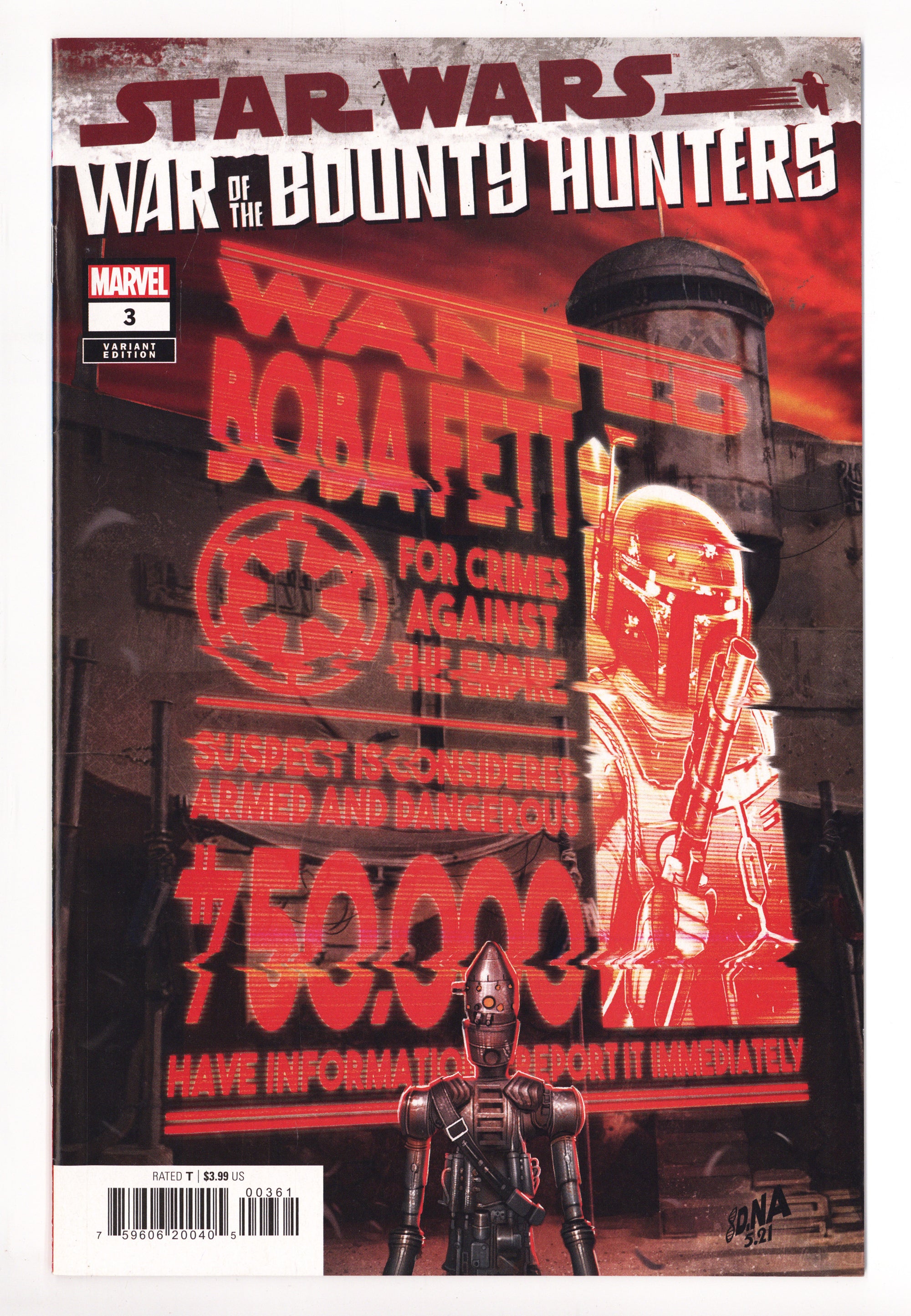 Star Wars: War of the Bounty Hunters 3 High Grade (2021) Nakayama Variant 