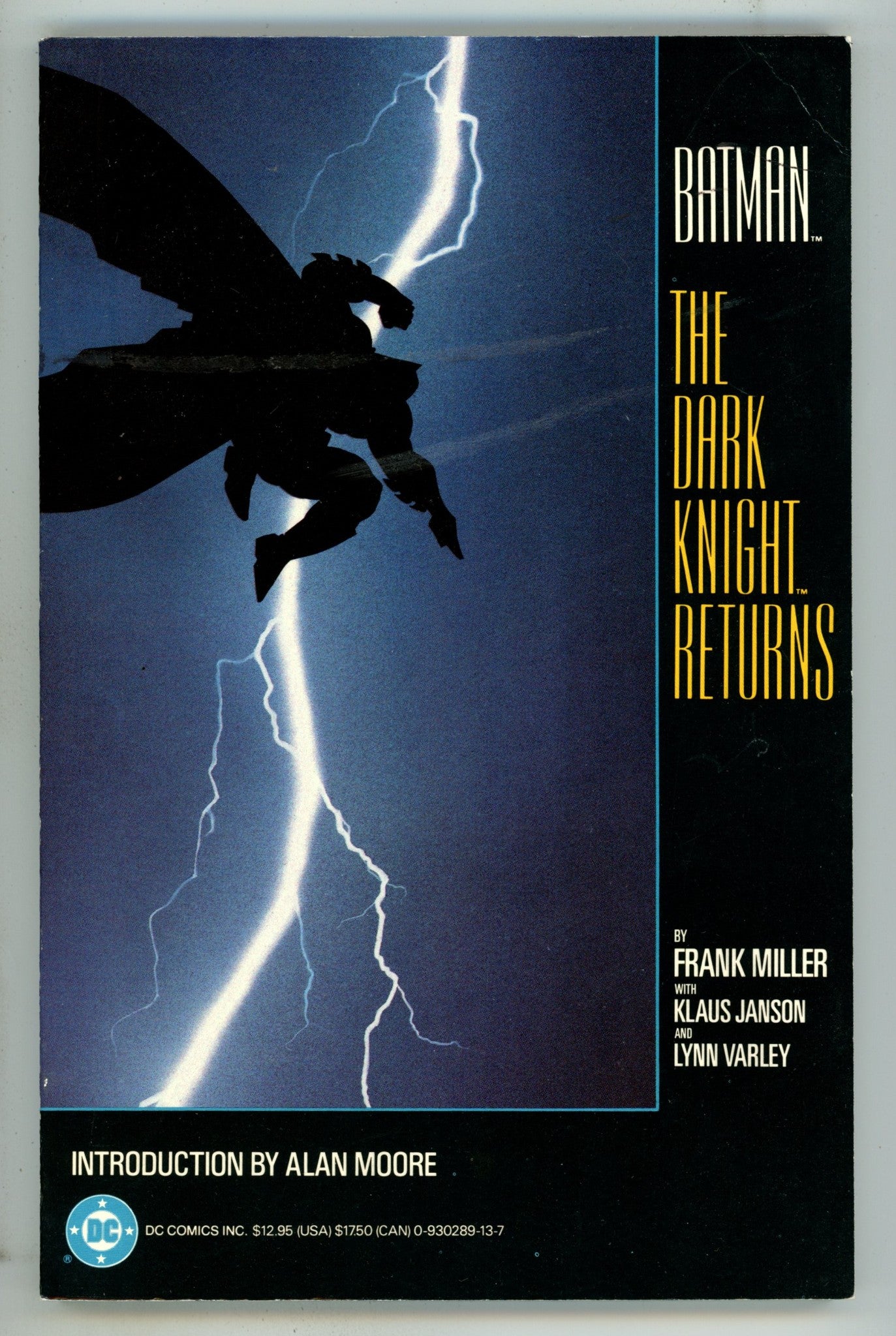 Batman: The Dark Knight Returns TPB Mid Grade (1986) 3rd Print 