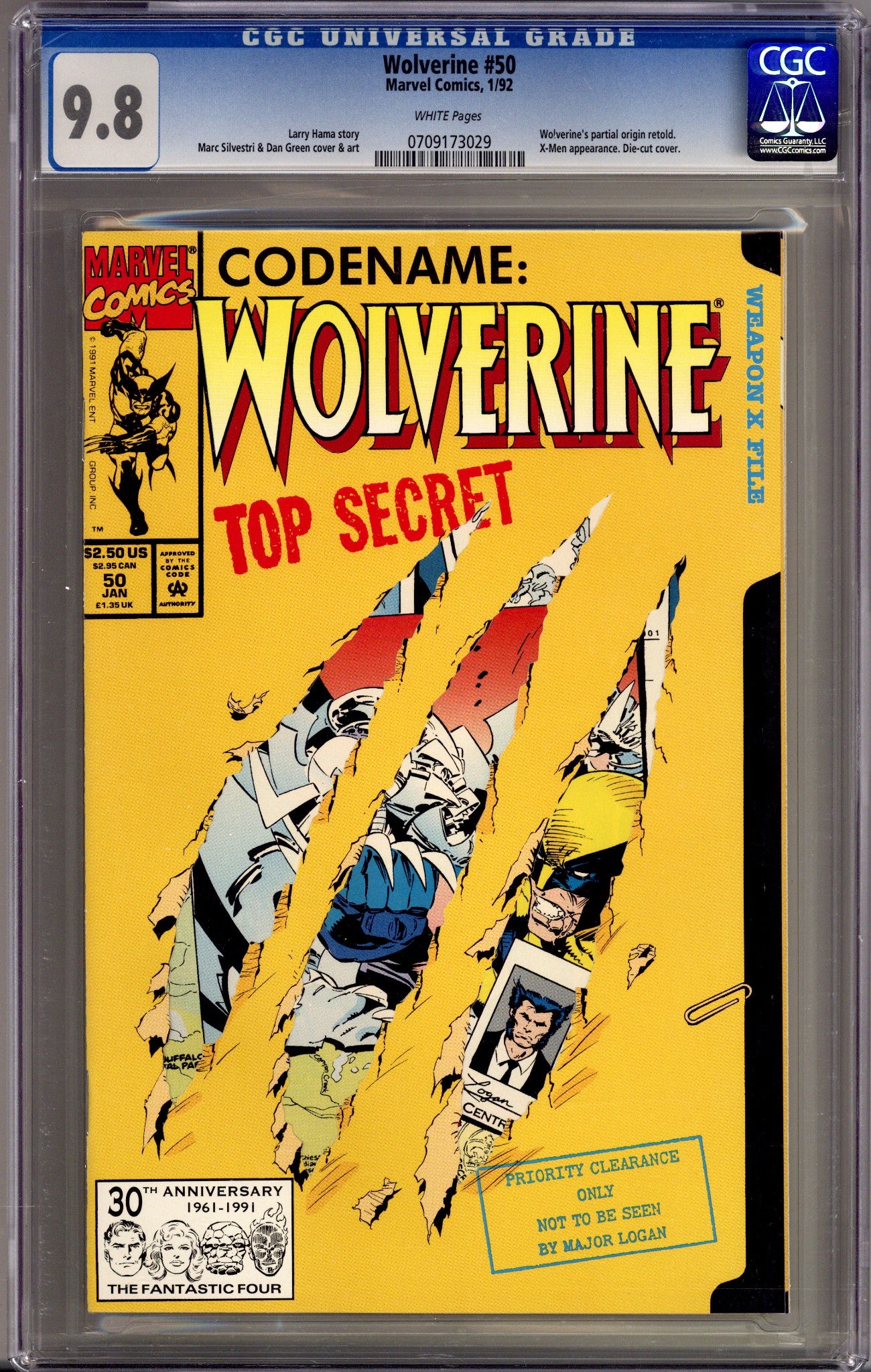 Wolverine Vol 2 50 CGC 9.8 (NM/M) (1992) 