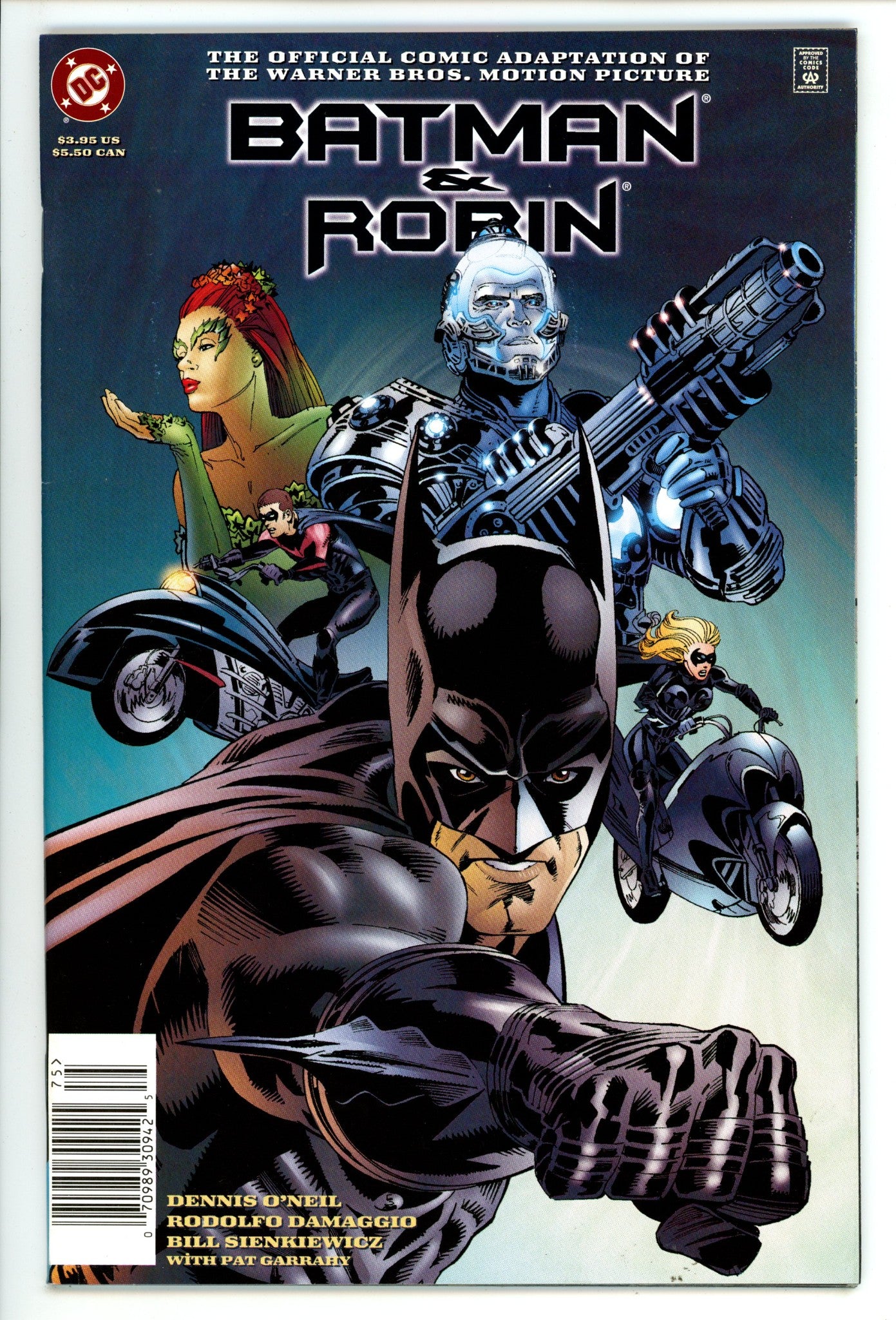 Batman and Robin: The Official Comic Adaptation of the Warner Bros. Motion Picture [nn] VF+ (8.5) (1997) Newsstand 