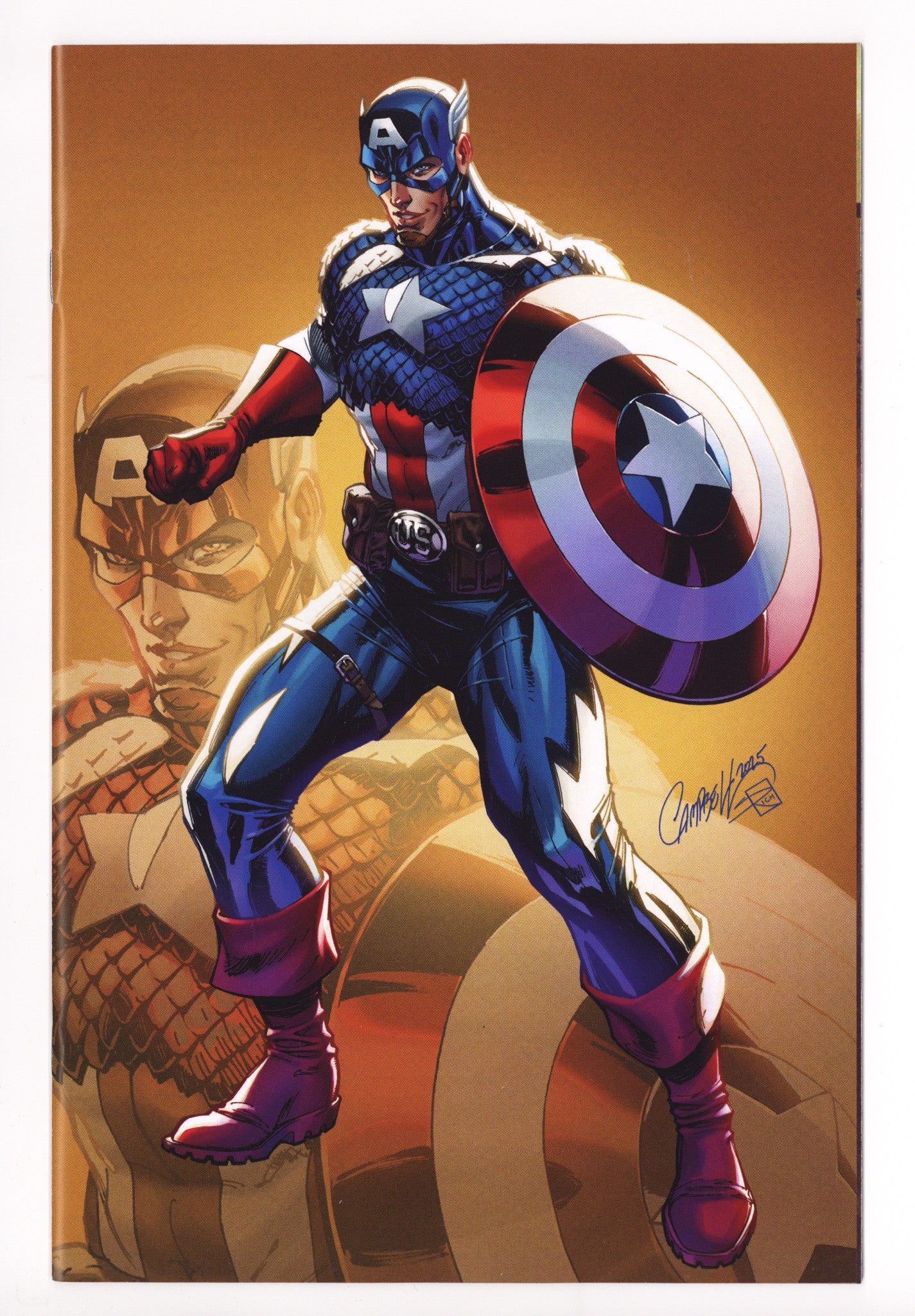 Captain America Vol 12 2 NM (9.4) (2025) Campbell Virgin Incentive Variant 