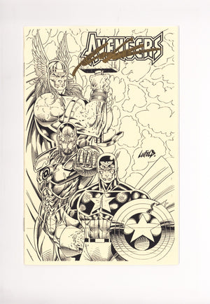 Avengers / Youngblood Flipbook Ashcan [nn] VF+ (8.5) (1996) Signed x1 Cover Rob Liefeld