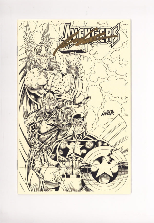 Avengers / Youngblood Flipbook Ashcan [nn] VF+ (8.5) (1996) Signed x1 Cover Rob Liefeld