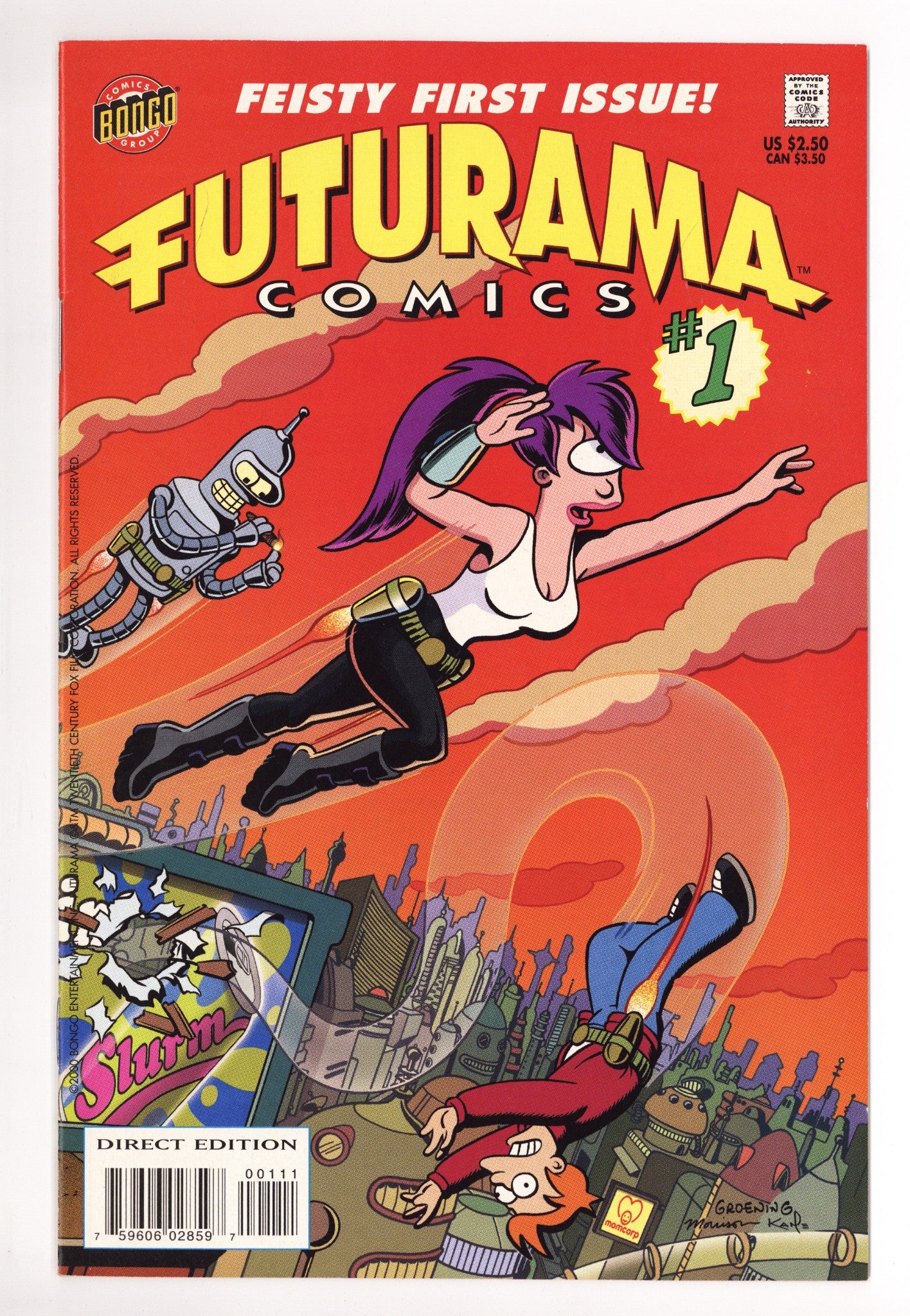 Bongo Comics Presents Futurama Comics 1 VF/NM (9.0) (2000) 