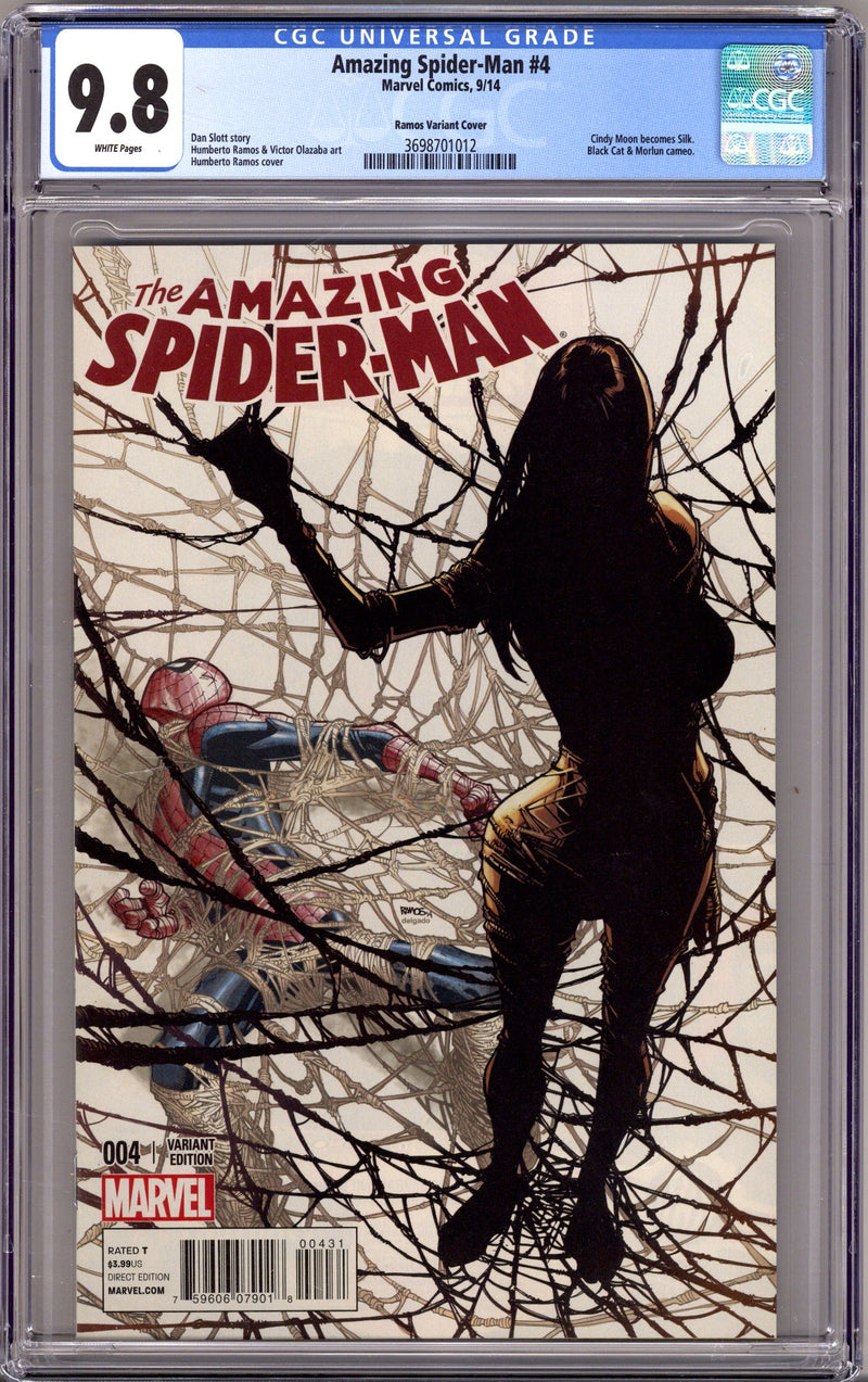 The Amazing Spider-Man Vol 3 4 CGC 9.8 (NM/M) (2014) Ramos Incentive Variant 