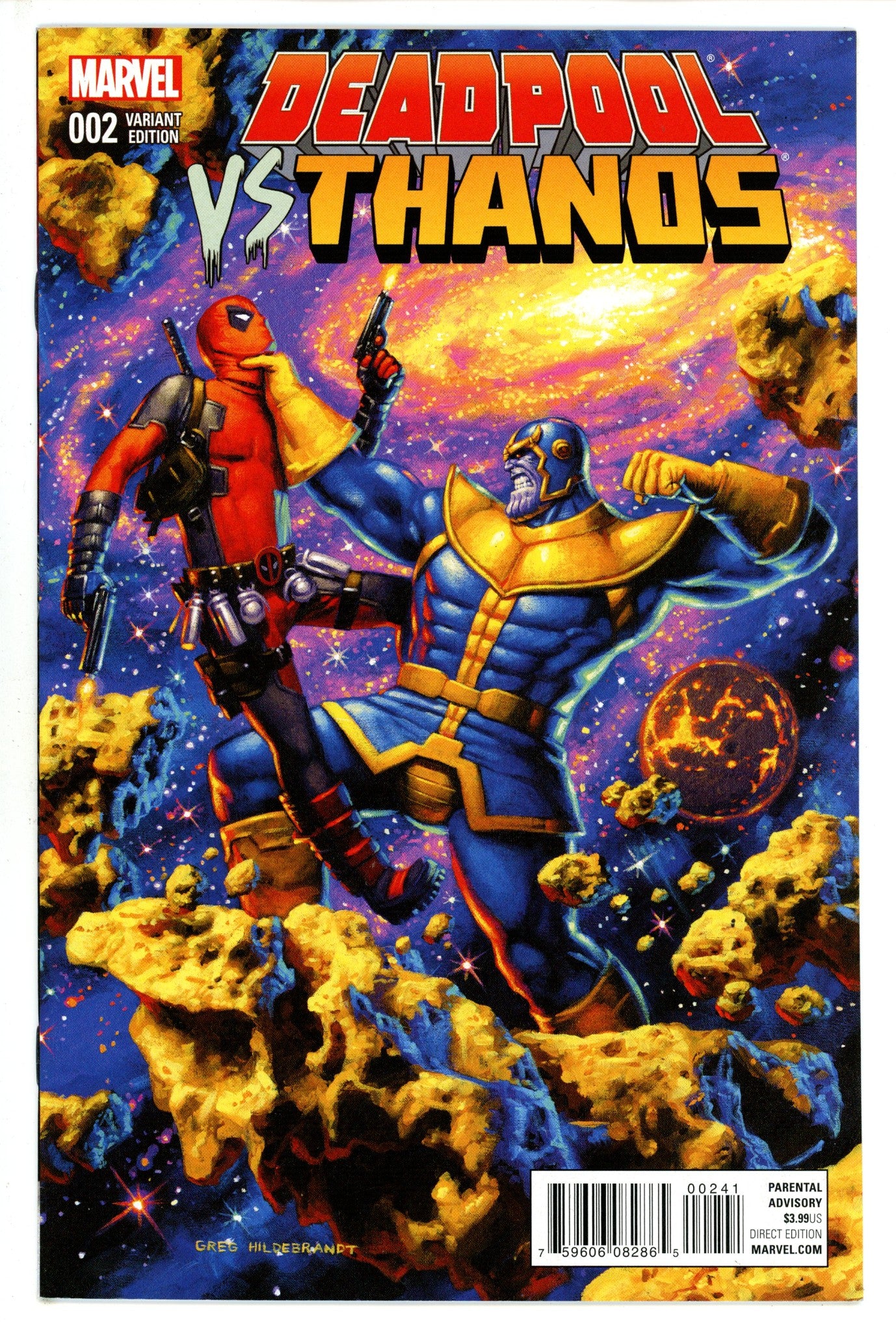 Deadpool vs Thanos 2 Hildebrandt Variant VF (2015)