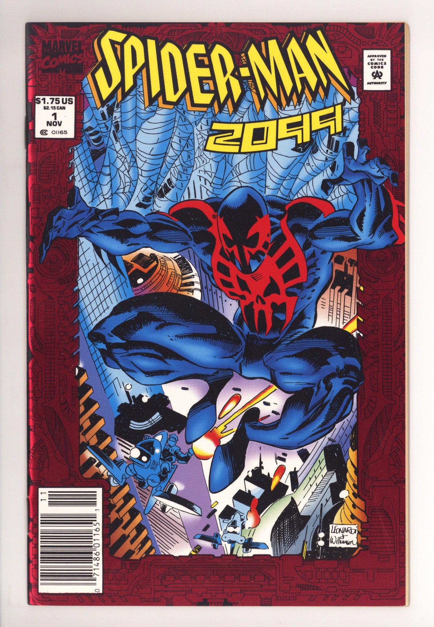 Spider-Man 2099 Vol 1 1 VF+ (8.5) (1992) Newsstand 