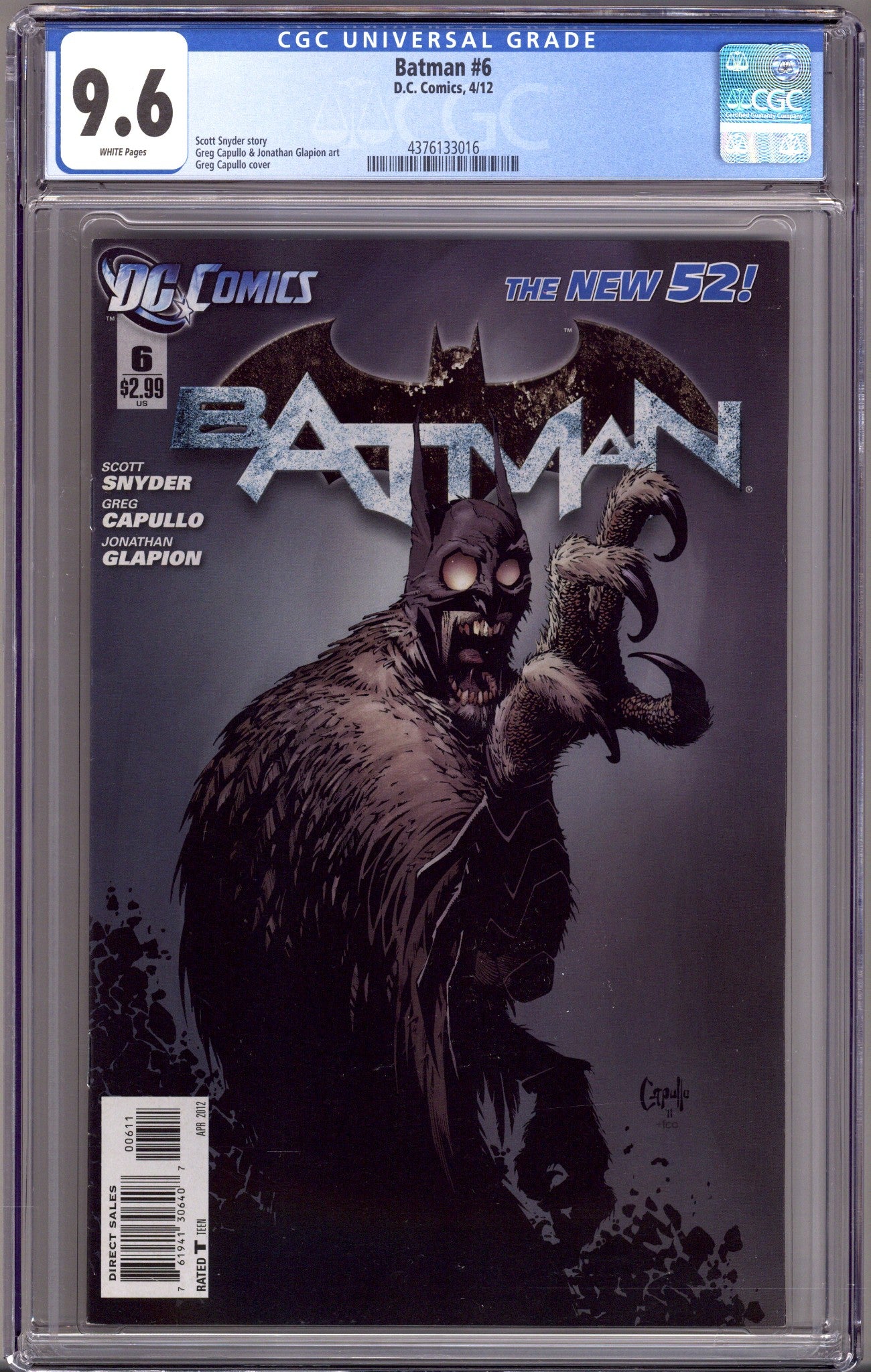Batman Vol 2 6 CGC 9.6 (NM+) (2012) 