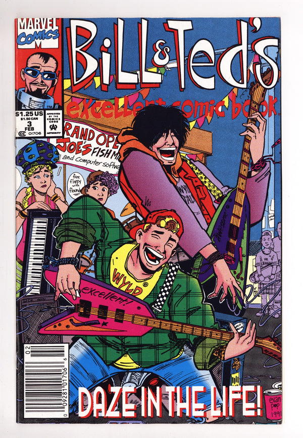 Bill & Ted's Excellent Comic Book 3 Mid Grade (1992) Newsstand