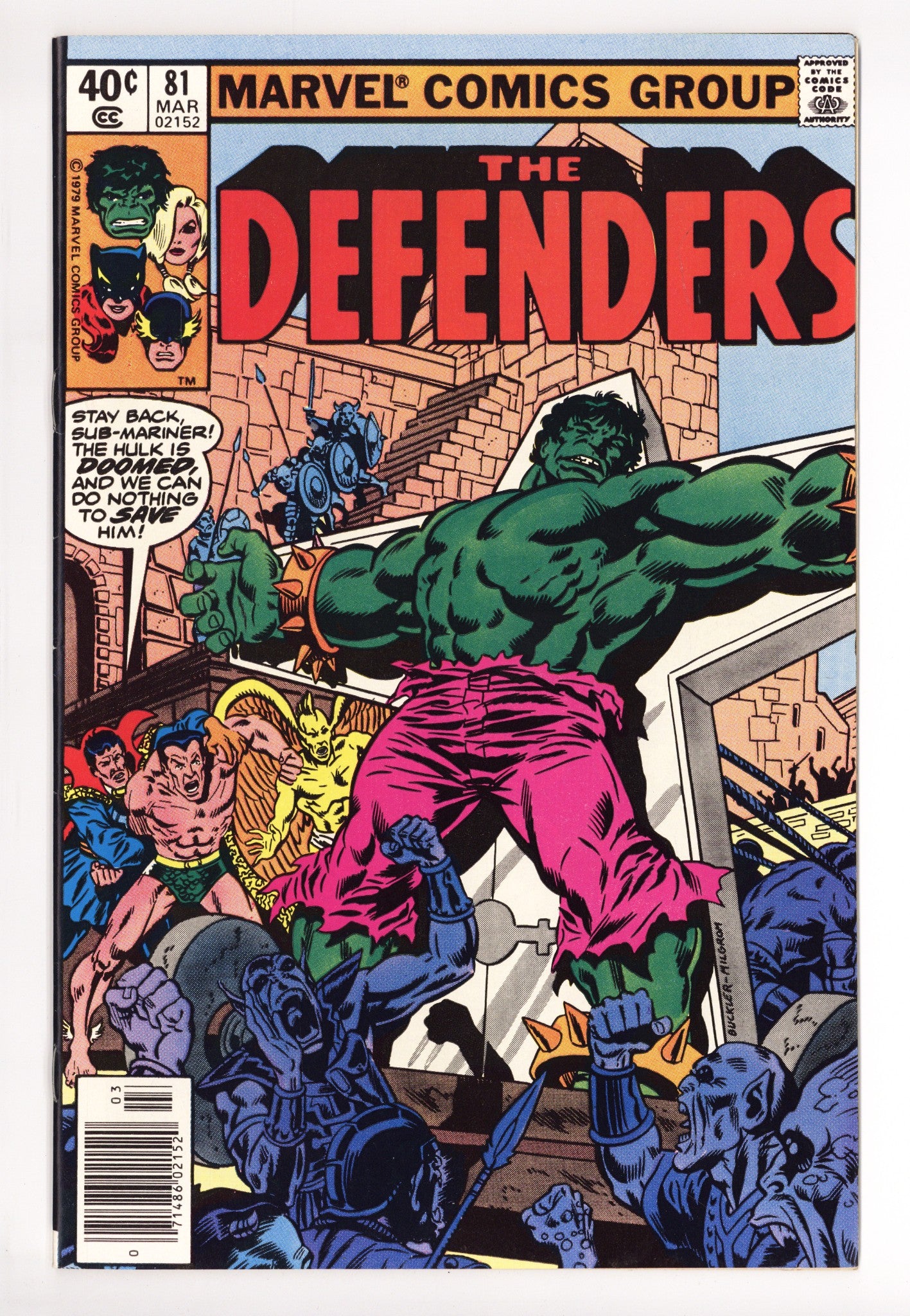The Defenders Vol 1 81 High Grade (1980) Newsstand 