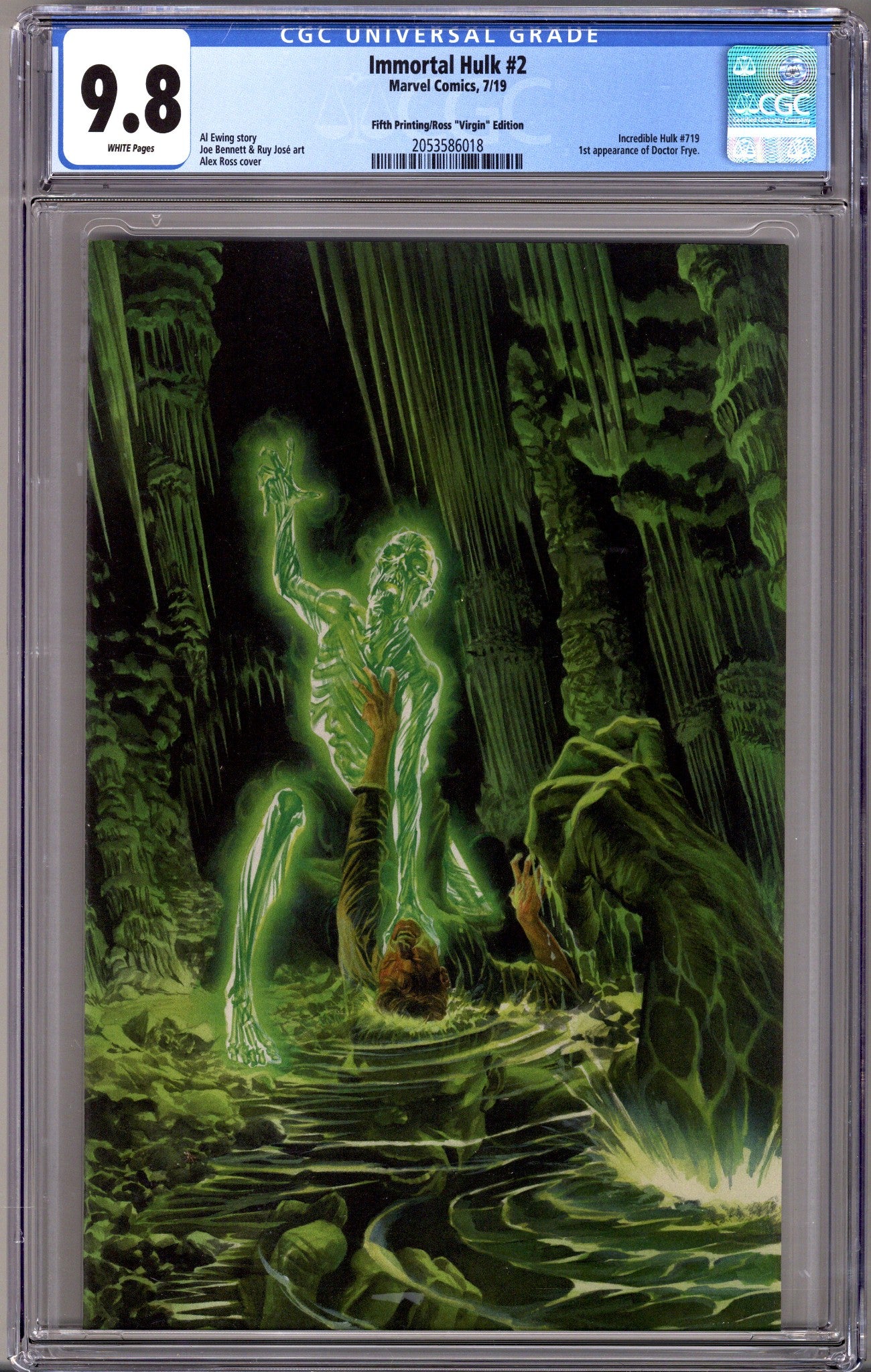 Immortal Hulk   2 CGC 9.8 (NM/M)   (2019) Virgin   5th Print  
