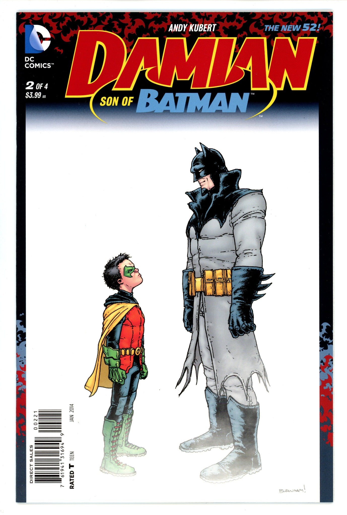 Damian: Son of Batman 2 VF+ (8.5) (2014) Burnham Variant 