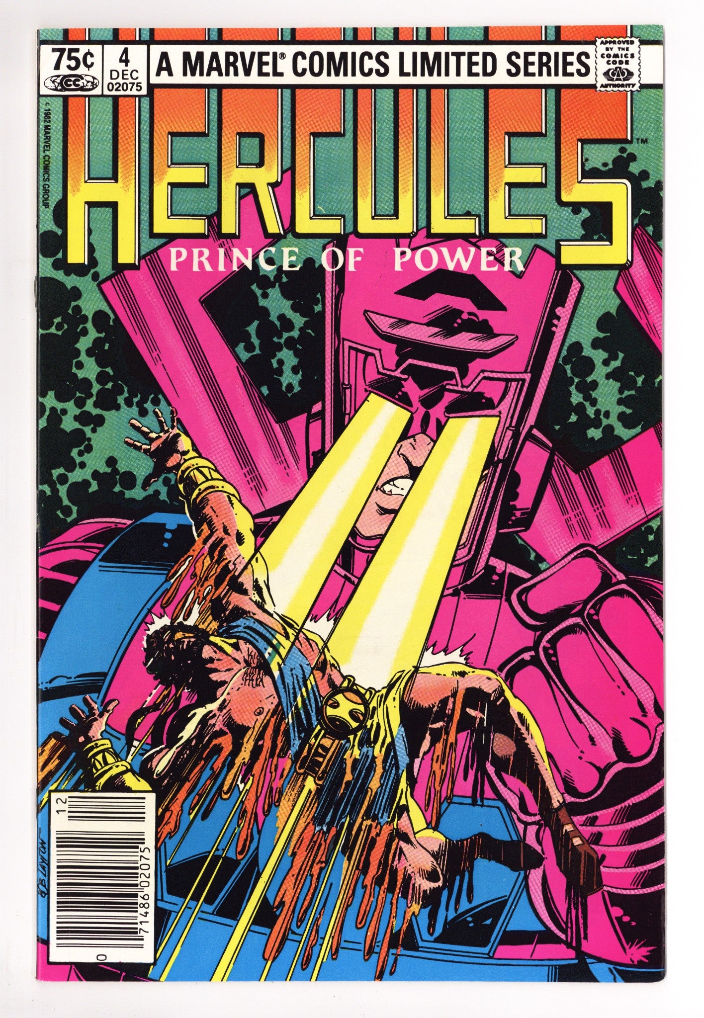 Hercules Vol 1 4 VF+ (8.5) (1982) Canadian Price Variant 