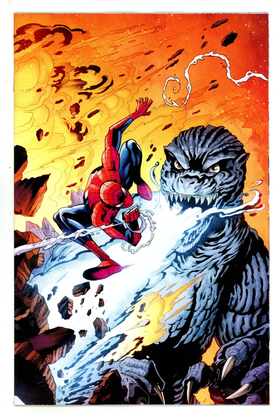 Godzilla Vs. Spider-Man 1 Campana Virgin Incentive Variant NM- (2025)