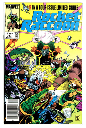 Rocket Raccoon Vol 1 3 FN+ (6.5) (1985) Newsstand