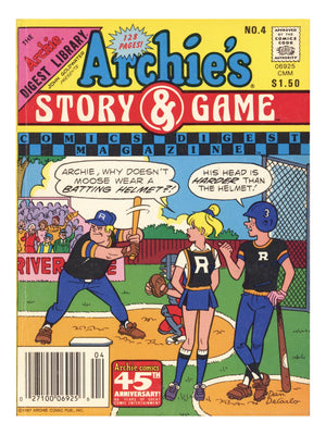 Archie's Story & Game Digest Magazine 4 Mid Grade (1987) Canadian Price Variant