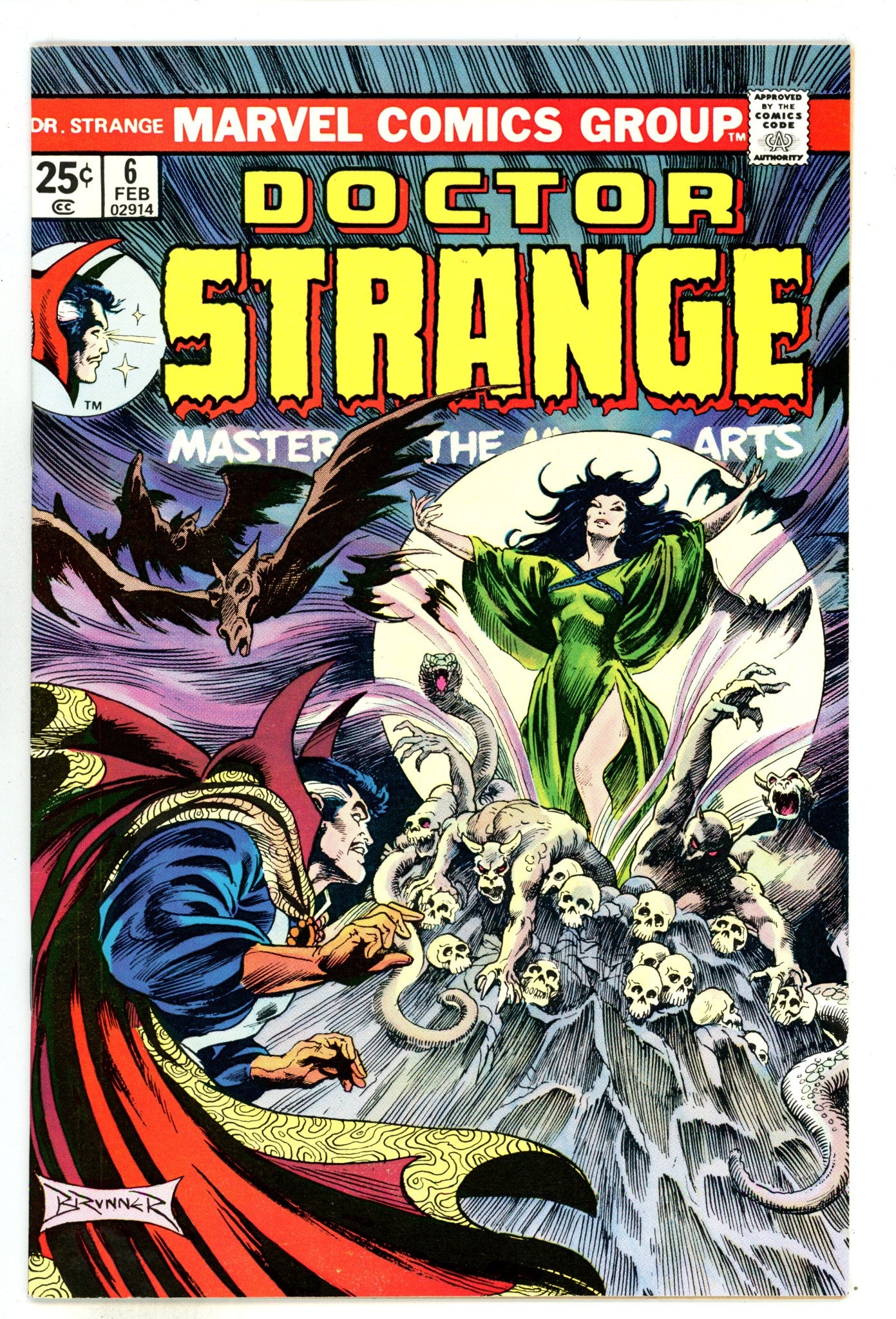 Doctor Strange Vol 2 6 NM- (9.2) (1975) 