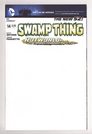 Swamp Thing Vol 5 14 High Grade (2013) Blank Variant