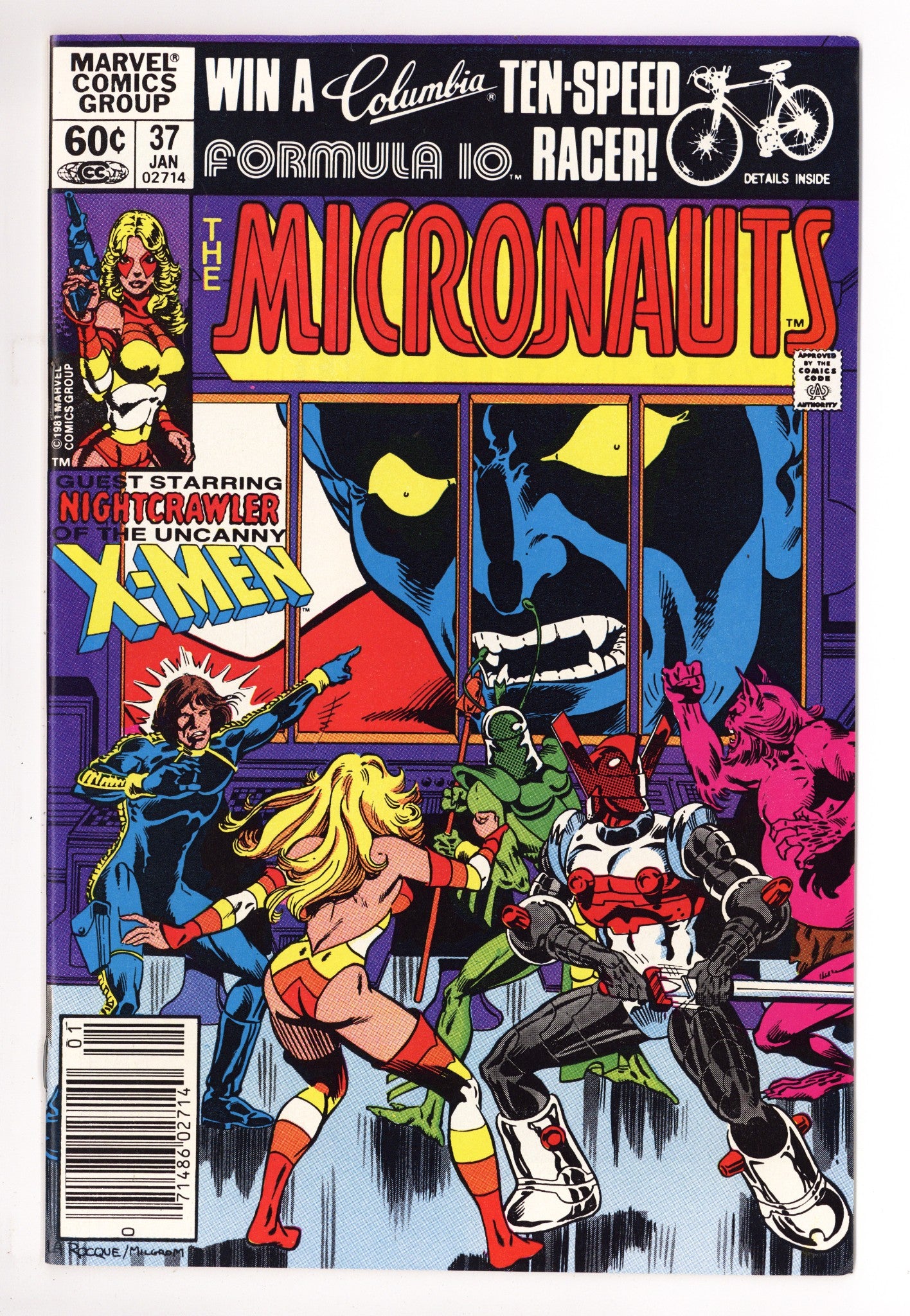 Micronauts Vol 1 37 Mid Grade (1982) Newsstand 