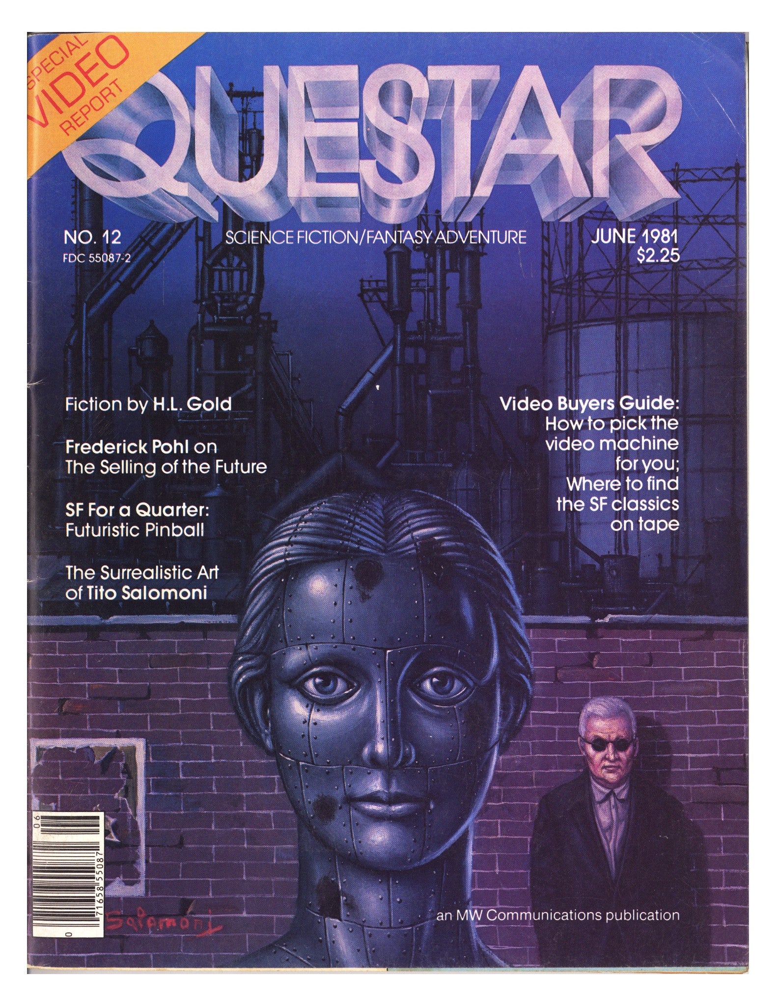 Questar Science Fiction/Fantasy Adventure 12 Very Low Grade (1981) 