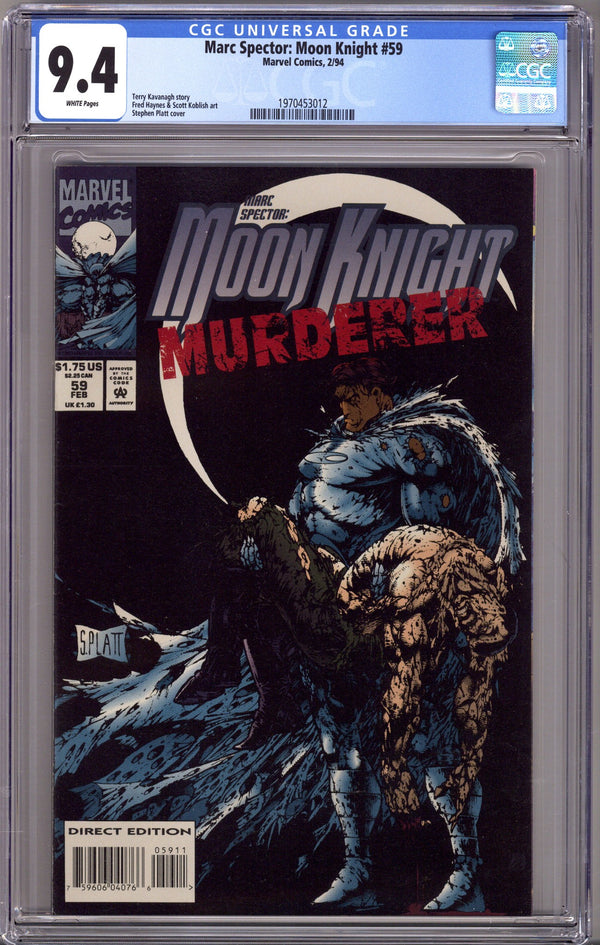 Marc Spector: Moon Knight 59 CGC 9.4 (NM) (1994)