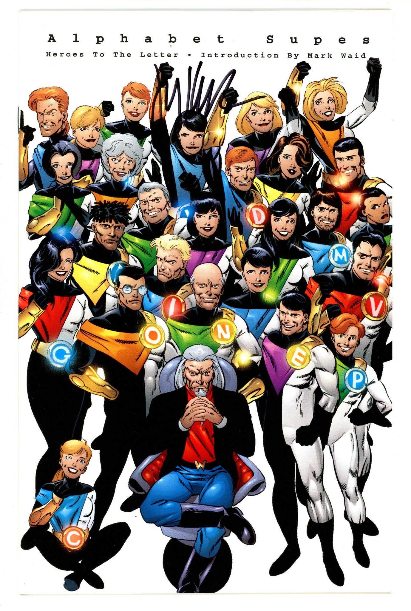 Alphabet Supes 1 VF- (7.5) (2000) Signed x1 Cover Mark Waid 