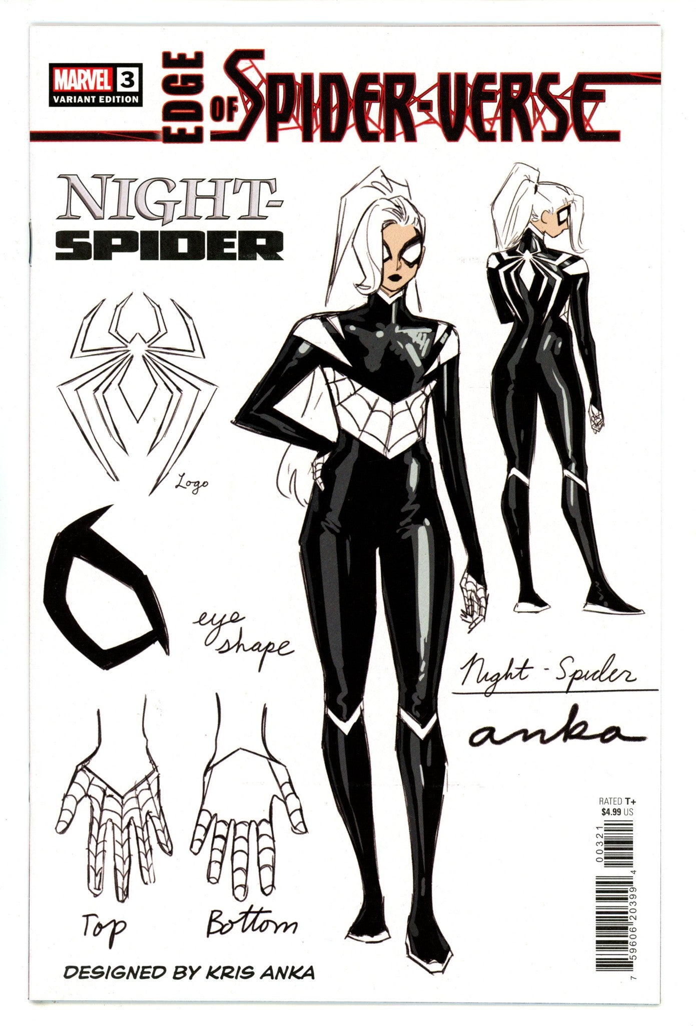 Edge of Spider-Verse Vol 2 3 High Grade (2022) Anka Design Variant 