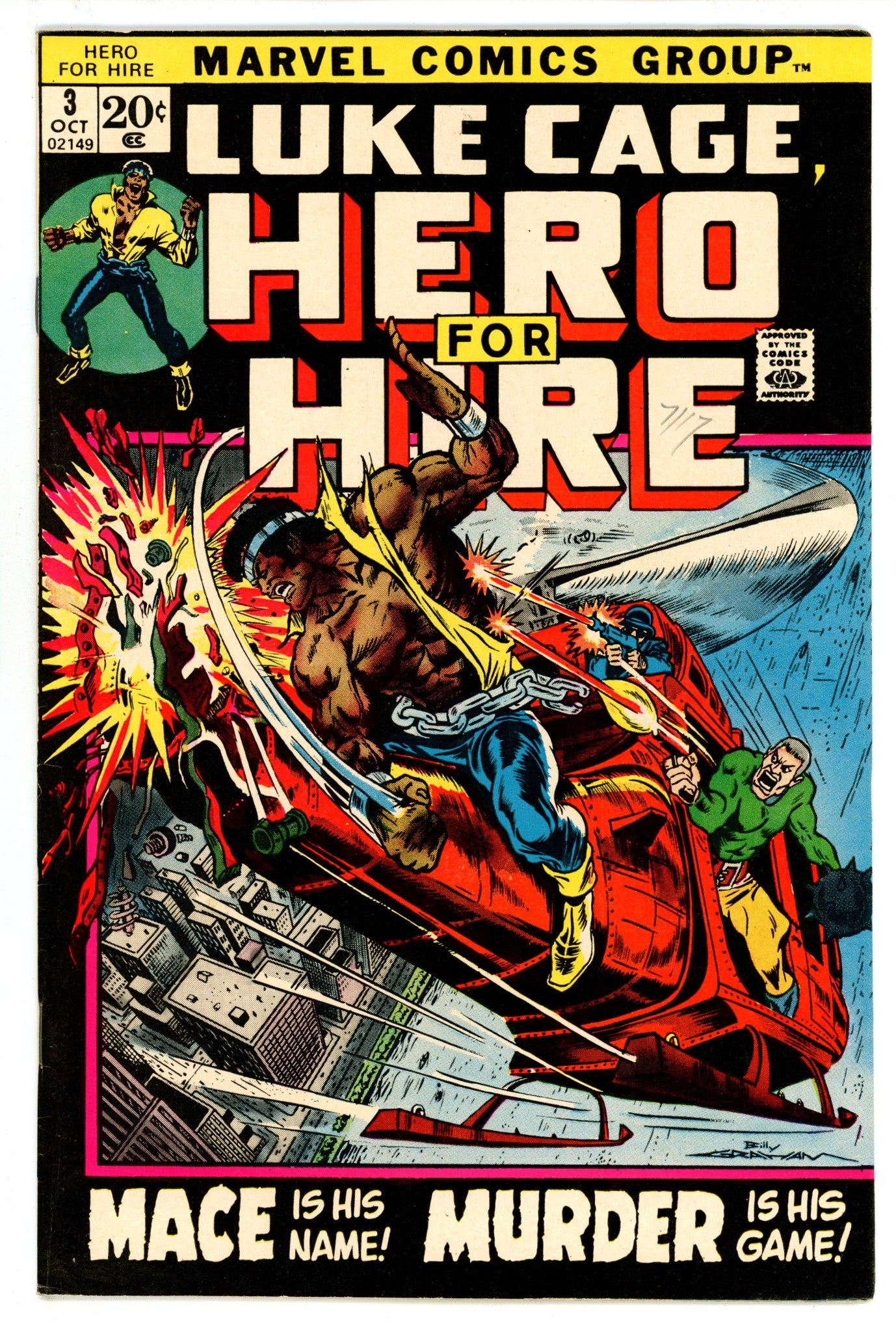 Hero for Hire 3 VF (8.0) (1972) 
