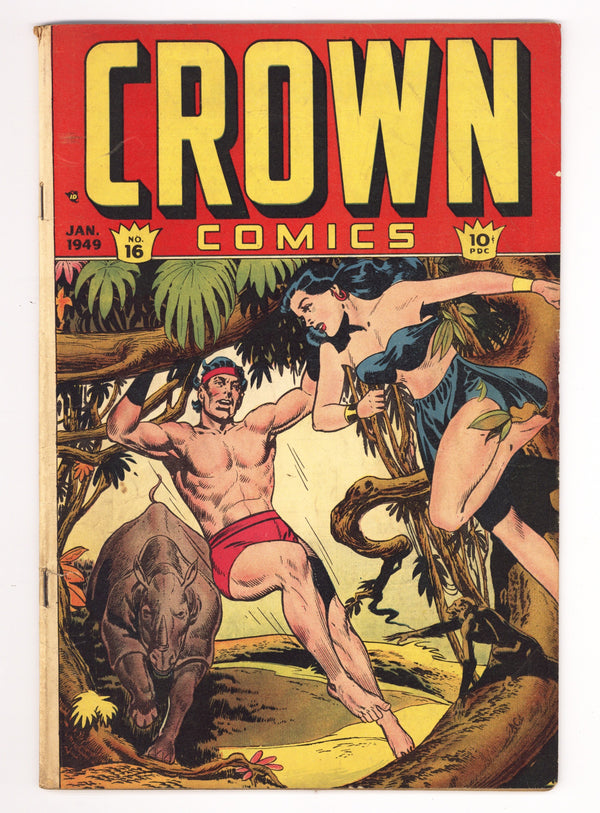 Crown Comics   16  VG+ (4.5)   (1949)