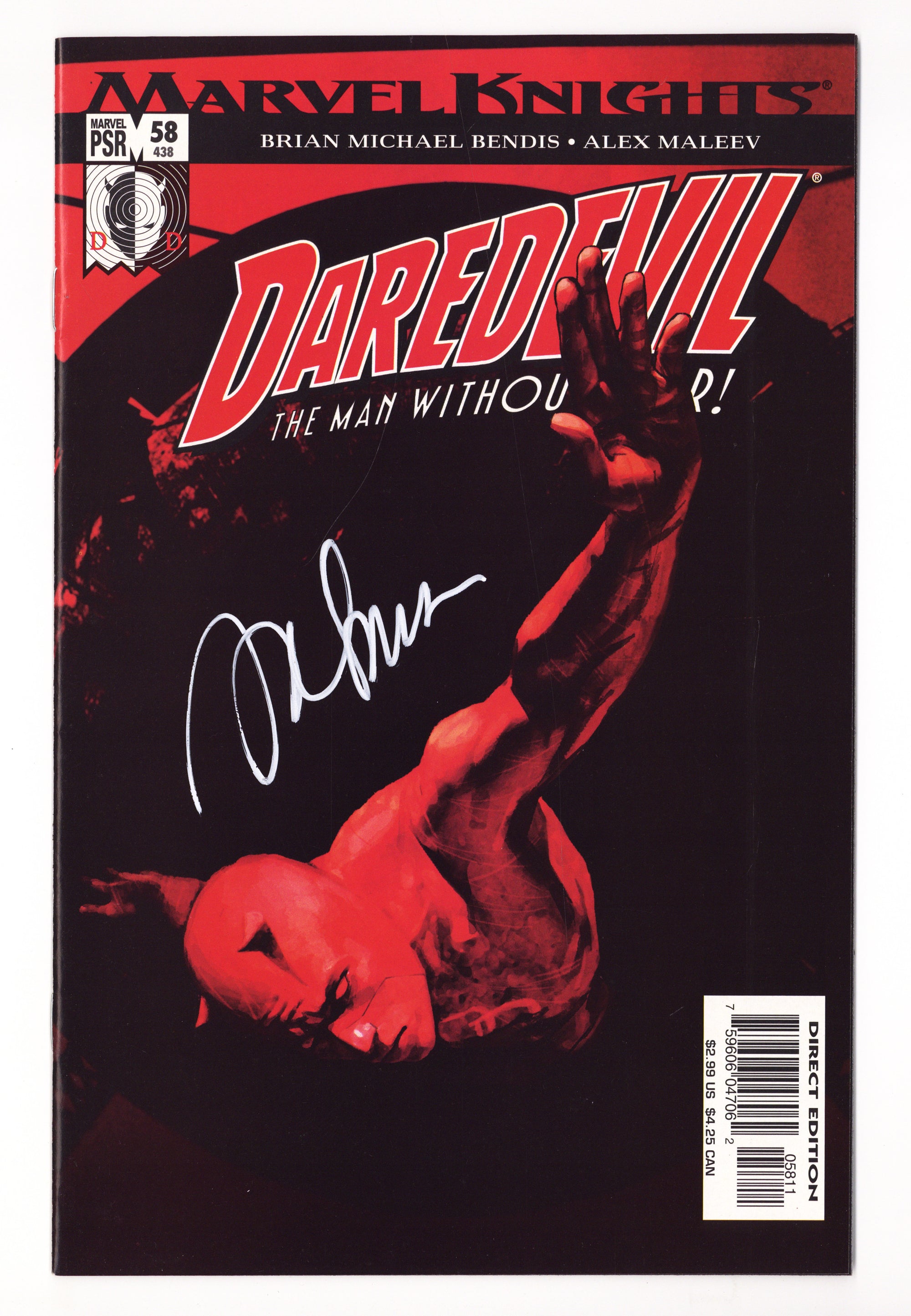 Daredevil Vol 2 58 (438) VF/NM (9.0) (2004) Signed x1 Cover Alex Maleev 