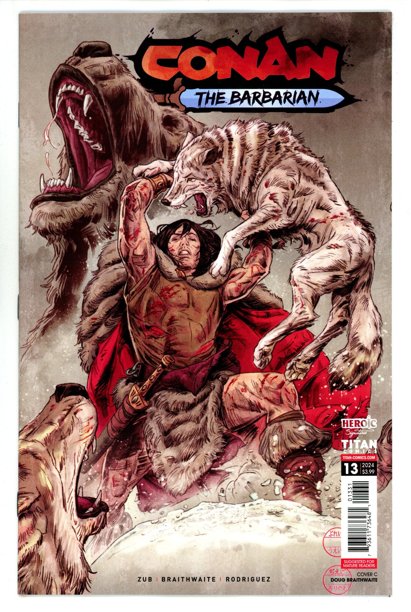 Conan Barbarian  13 Braithwaite  Variant   (2024)