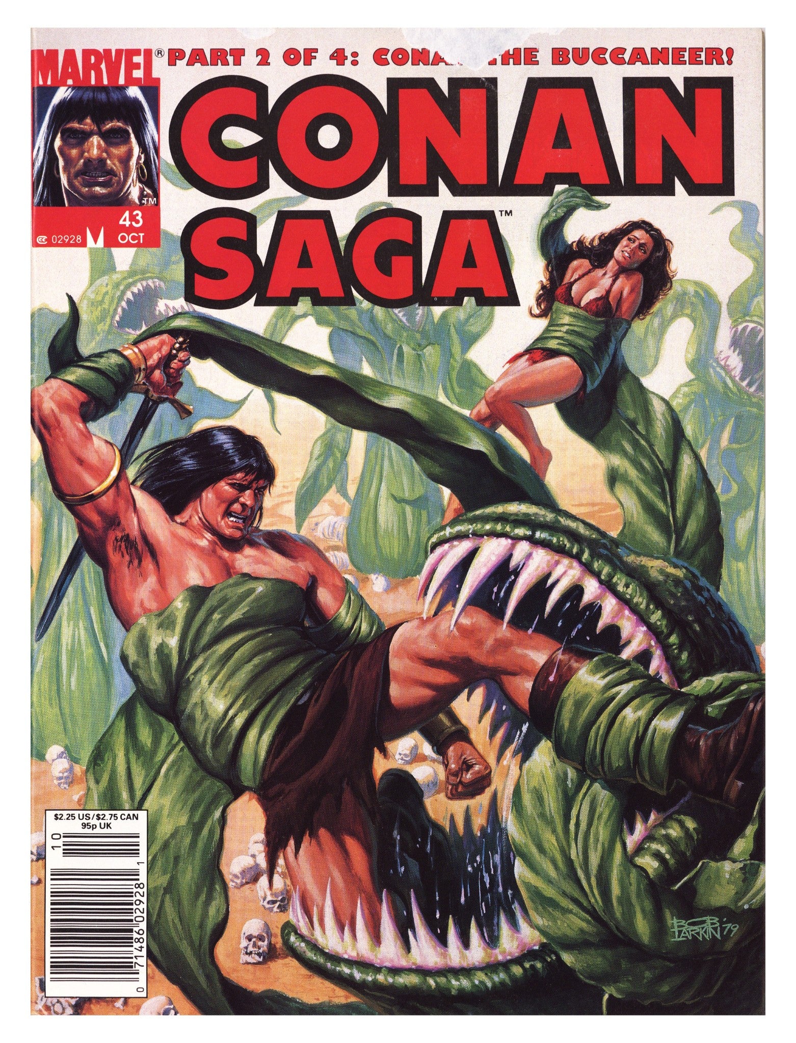 Conan Saga 43 Low Grade (1990) Newsstand 