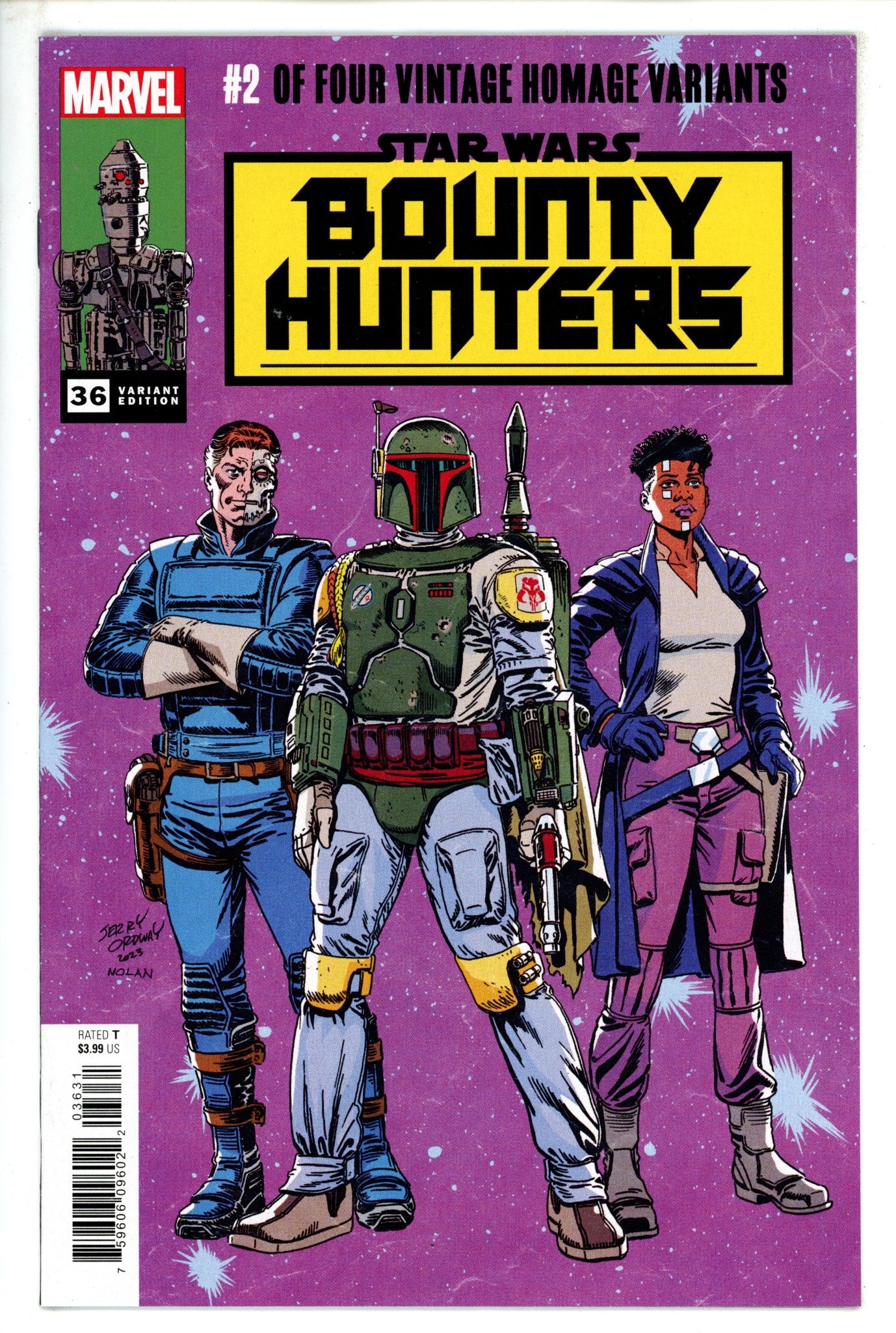 Star Wars Bounty Hunters 36 Ordway Classic Homage Variant (2023)