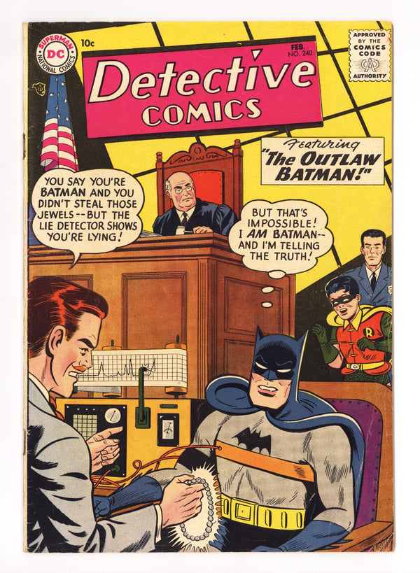 Detective Comics Vol 1 240 VG/FN (5.0) (1957)