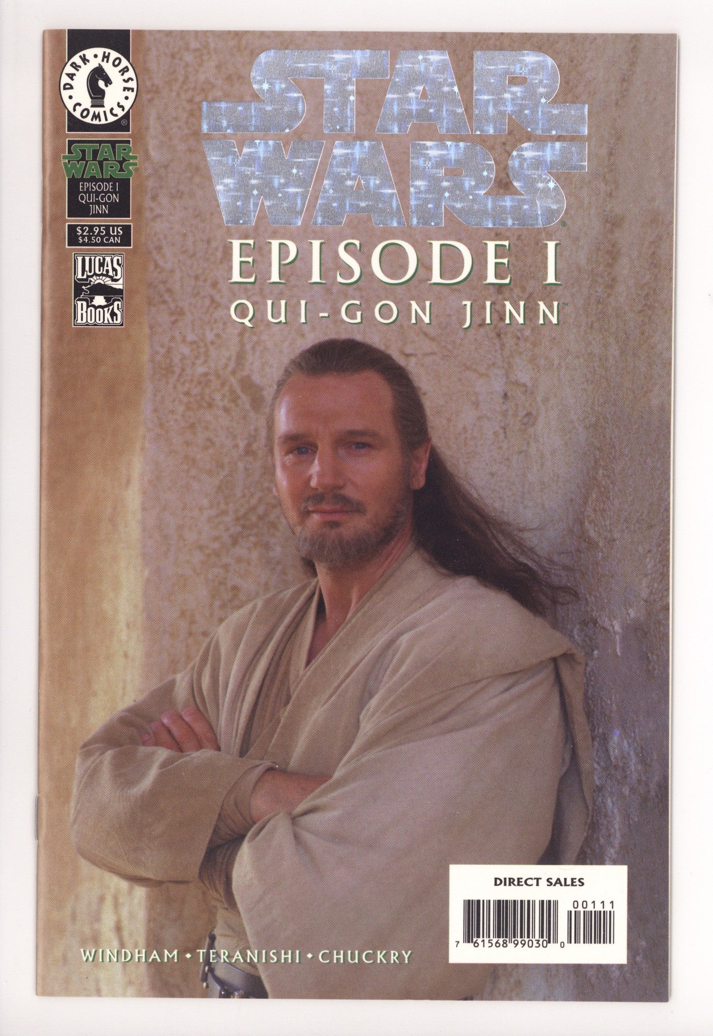 Star Wars: Episode I Qui-Gon Jinn [nn] VF/NM (9.0) (1999) Silver Foil Photo Variant 
