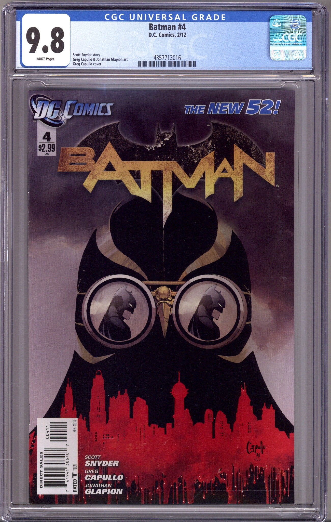Batman Vol 2 4 CGC 9.8 (NM/M) (2012) 