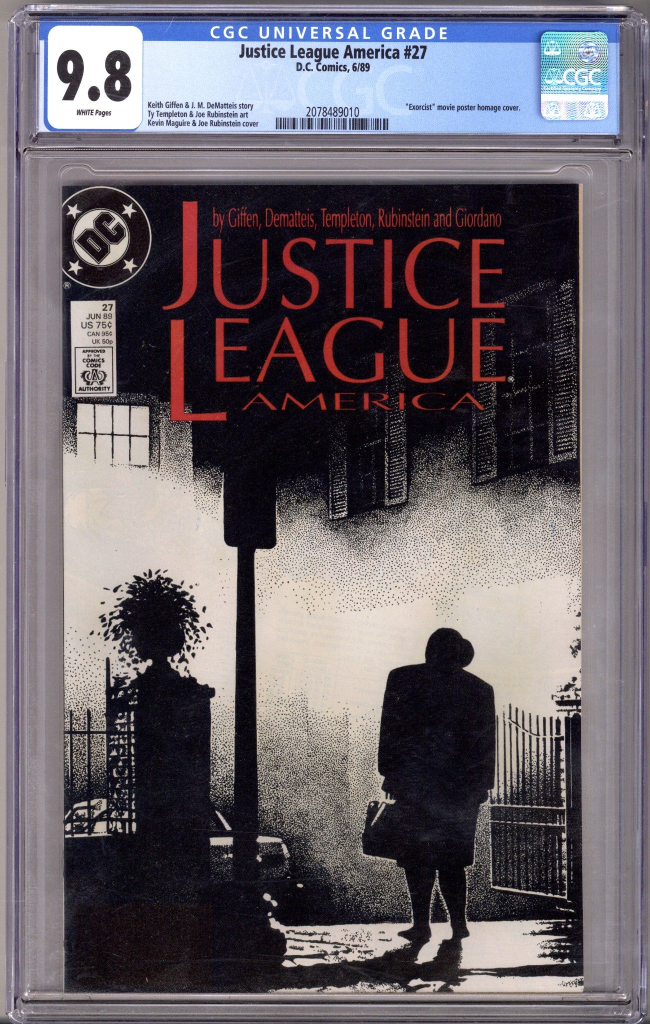 Justice League America   27 CGC 9.8 (NM/M)   (1989)        