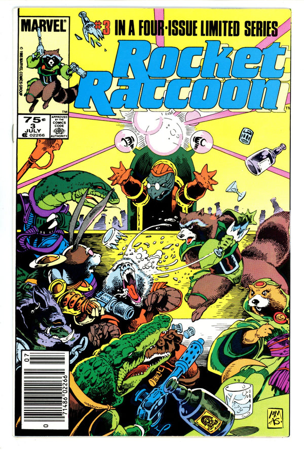 Rocket Raccoon Vol 1 3 FN/VF (7.0) (1985) Newsstand