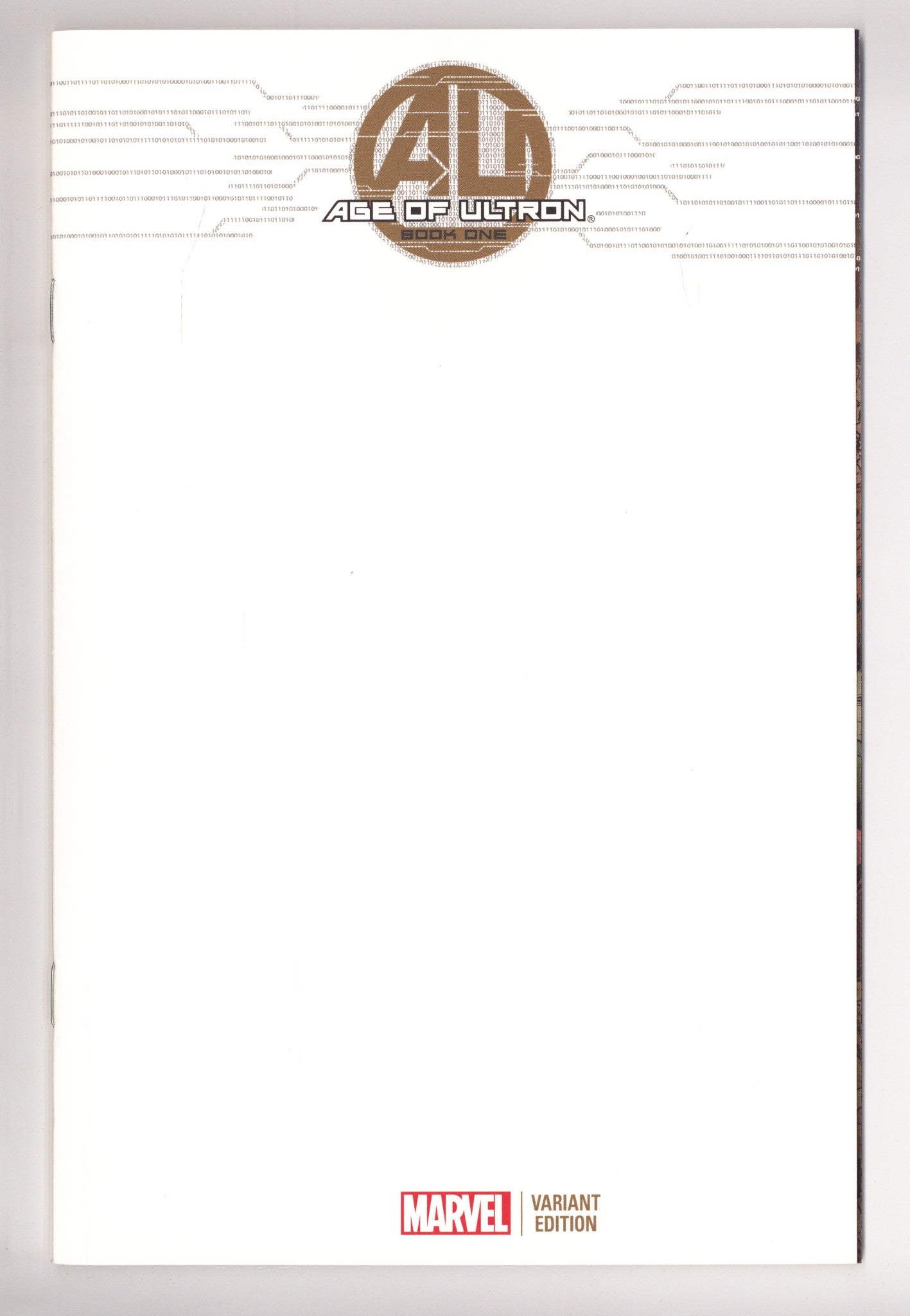 Age of Ultron 1 High Grade (2013) Blank Variant 