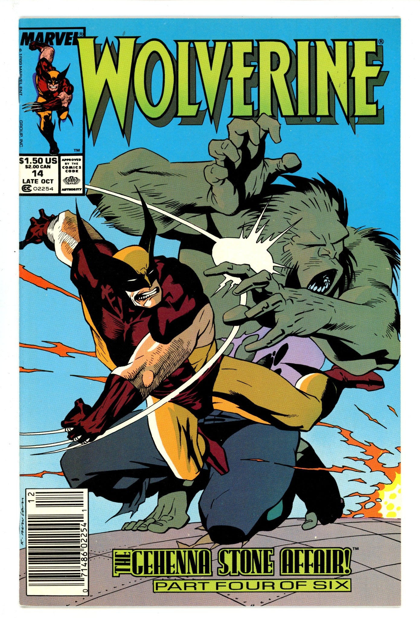 Wolverine Vol 2 14 High Grade (1989) Newsstand 