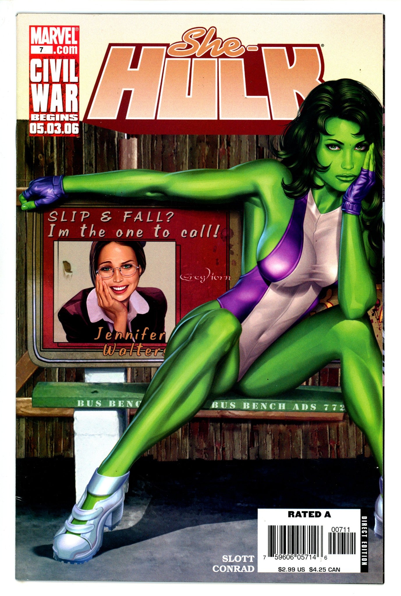 She-Hulk Vol 2 7 FN/VF (2006)