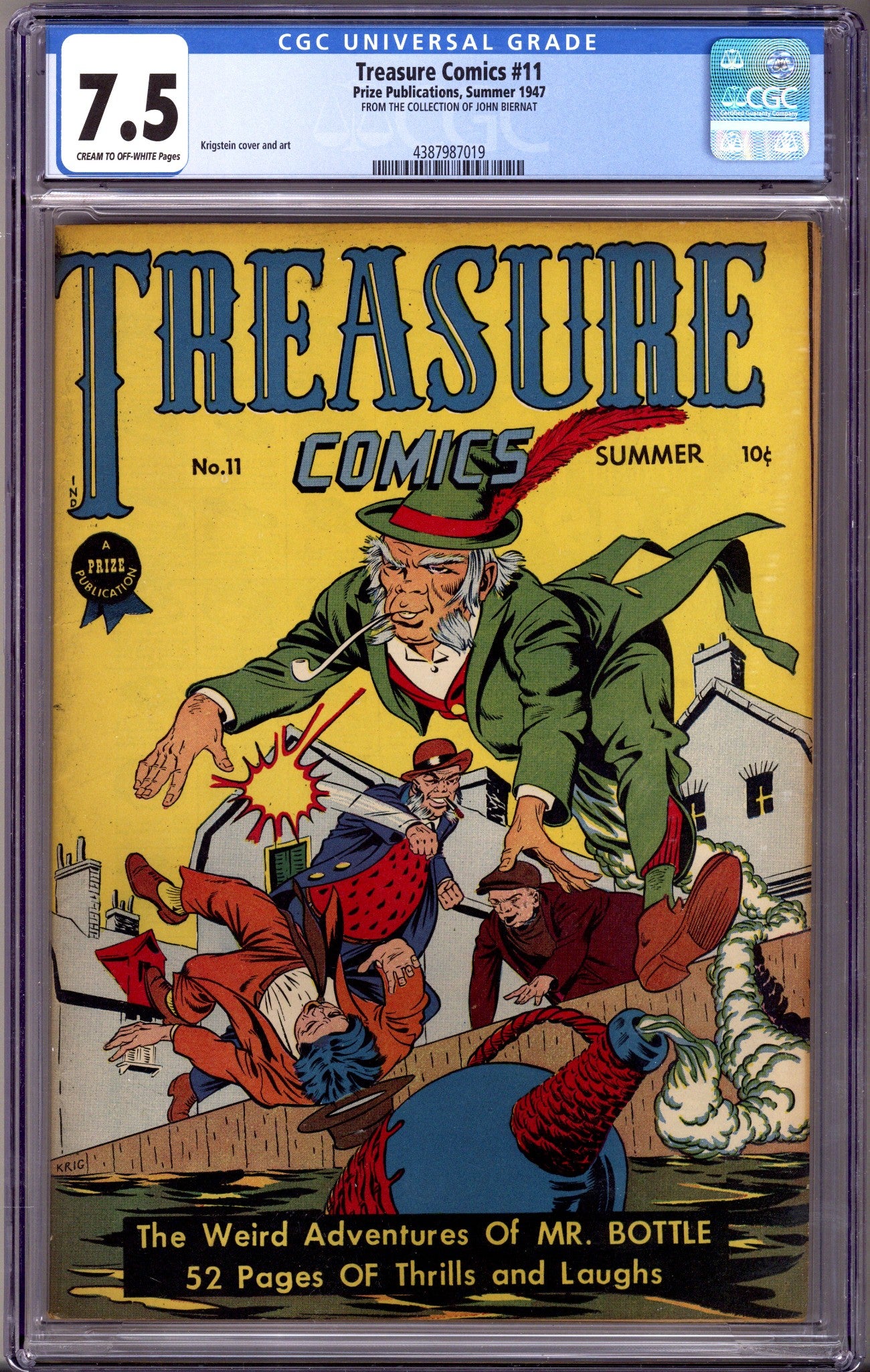Treasure Comics 11 CGC 7.5 (VF-) (1947)