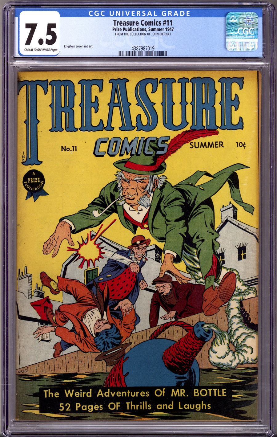 Treasure Comics 11 CGC 7.5 (VF-) (1947)
