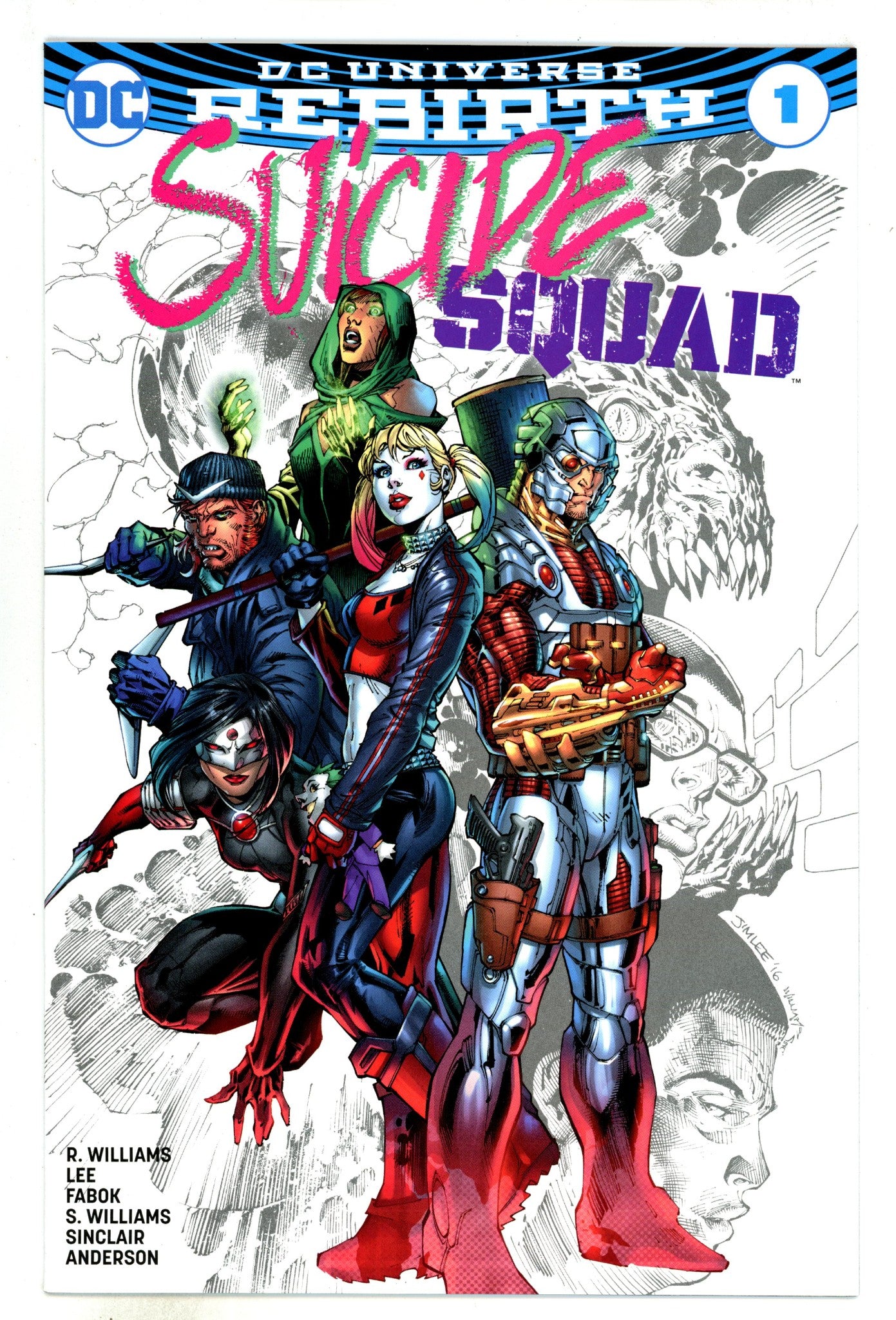 Suicide Squad Vol 4 1 NM- (9.2) (2016) Lee Exclusive Variant 